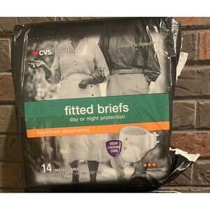 CVS Health Men's Max Absorbency Protection Underwear Size XL 14 ct Fast Shipping